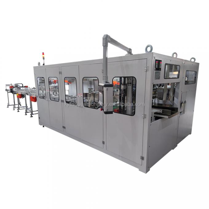 Całkowicie automatyczne 48 rolki paczka pakowania małe rolki toalety papier maszyna produkcyjna linia z cięciem piły kłodowej 5