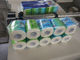 Xinyun PLC Toilet Paper Production Line Multi Rolls Pleating paper 18KW