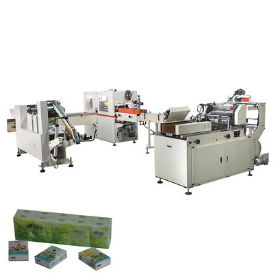 Całkowicie automatyczna linia produkcyjna przenośnej maszyny do produkcji chusteczek z papieru