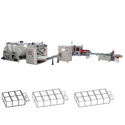 Chiny 6 linii miękkie rysunek V interfold tkanki twarzy papieru produkcji maszyny fabryki linii produkcyjnej